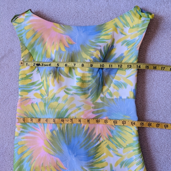 The House Of Bianchi Vintage Multicolor Floral Long Sleeve Dress - Picture 8 of 8